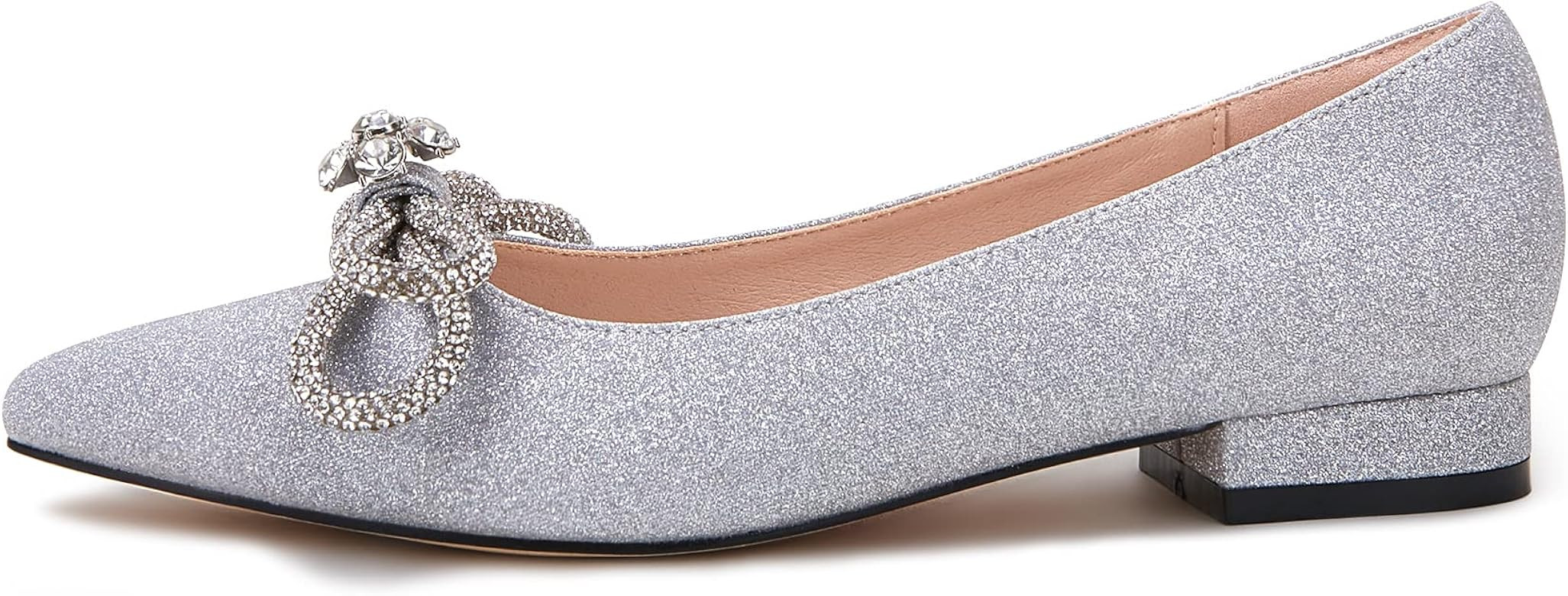 VETASTE Women's Ballet Flats Double Bow Pointed Toe Casual Comfortable Slip on Flat Ballerina Shoes | Amazon (US)