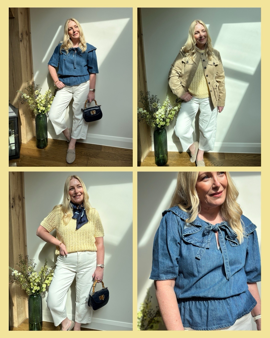 My spring picks from M&S 

From denim frills to ecru carrot jeans, lemon crochet knits and utility jackets, these pieces will be staples in my wardrobe this spring.

Sadly the jacket has now sold out again, but keep checking in and I will link it when it does.




#LTKuk #LTKspring #LTKmidsize