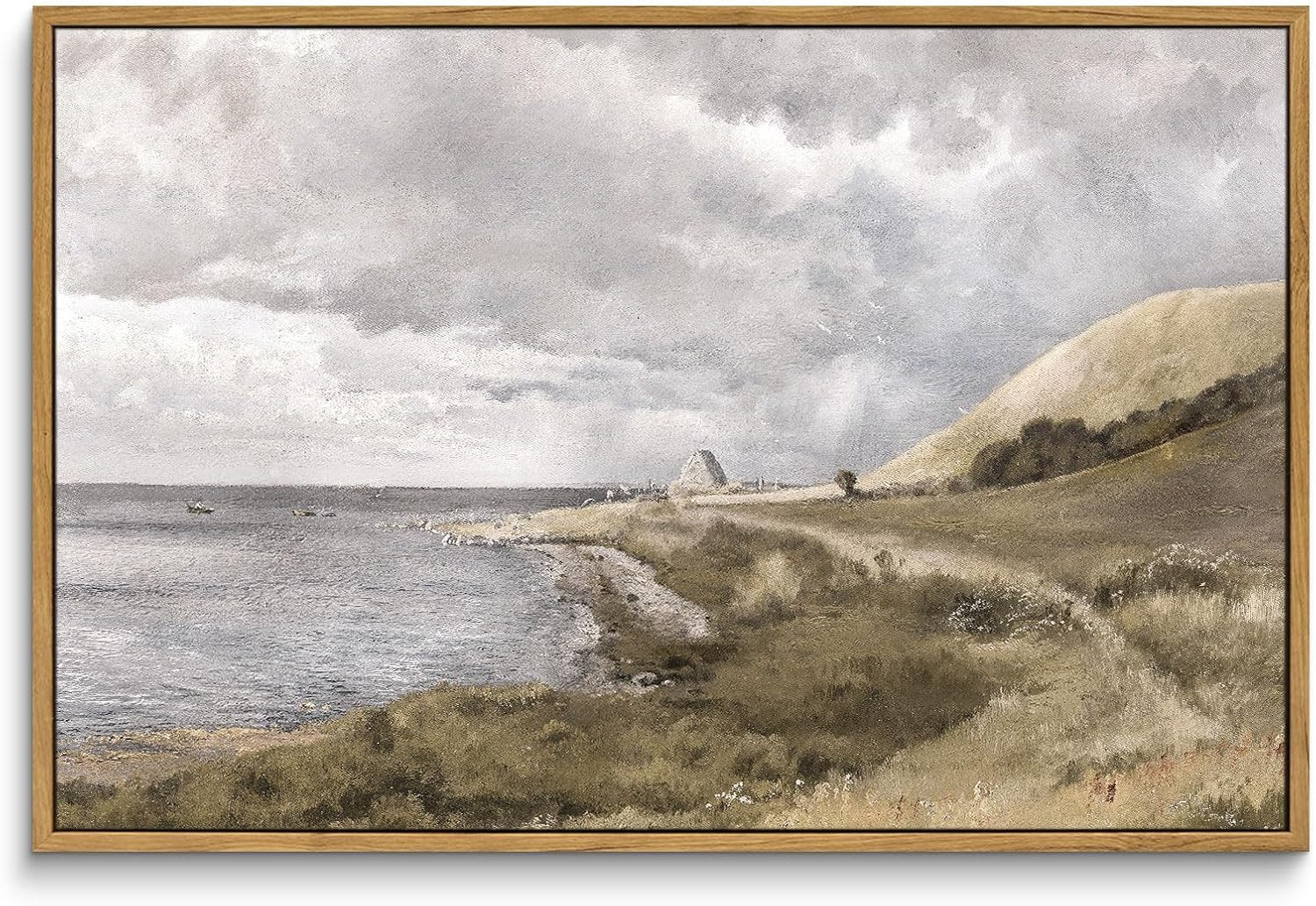 InSimSea Framed Canvas Wall Art Decor, Coastal Seaside Landscape Paintings, Large Prints, Nature ... | Amazon (US)