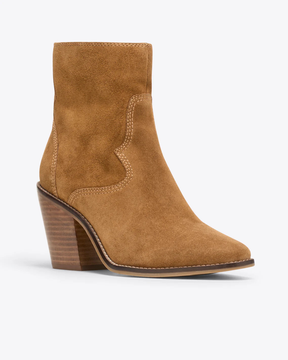 Randall Boot in Cognac Suede | Draper James (US)