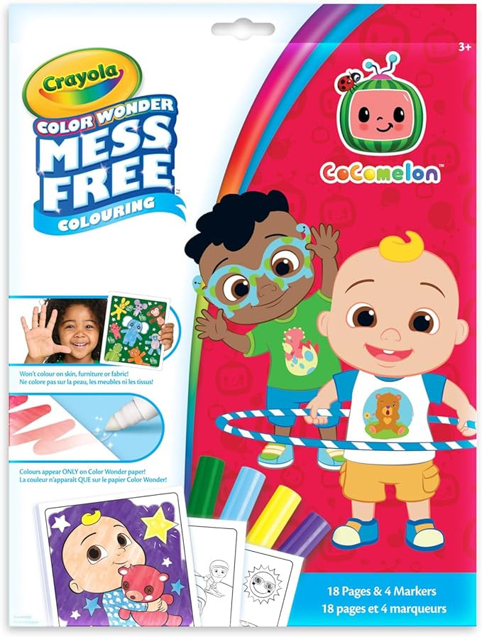 Crayola Color Wonder Cocomelon Colouring Pages & Mess Free Markers | Amazon (CA)