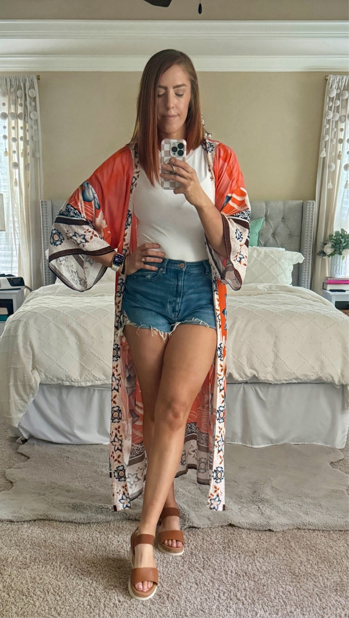Another cute way to style this kimono! I packed this outfit for Haven conference and I love how it elevates this basic Jean shorts and t shirt look! 

#LTKFindsUnder50 #LTKStyleTip #LTKSaleAlert