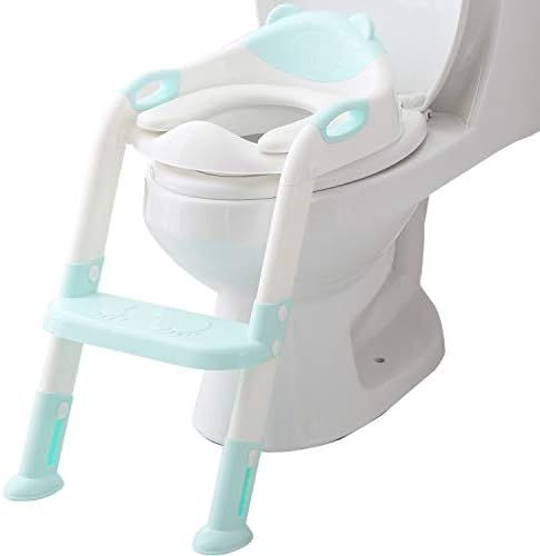 Potty Training Seat Ladder Toddler,Potty Seat Toilet Boys Girls,Kids Toilet Training Seat Step (B... | Amazon (US)