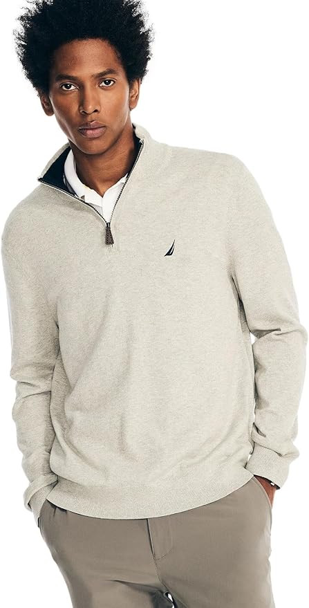 Nautica Men's Quarter-Zip Sweater | Amazon (US)