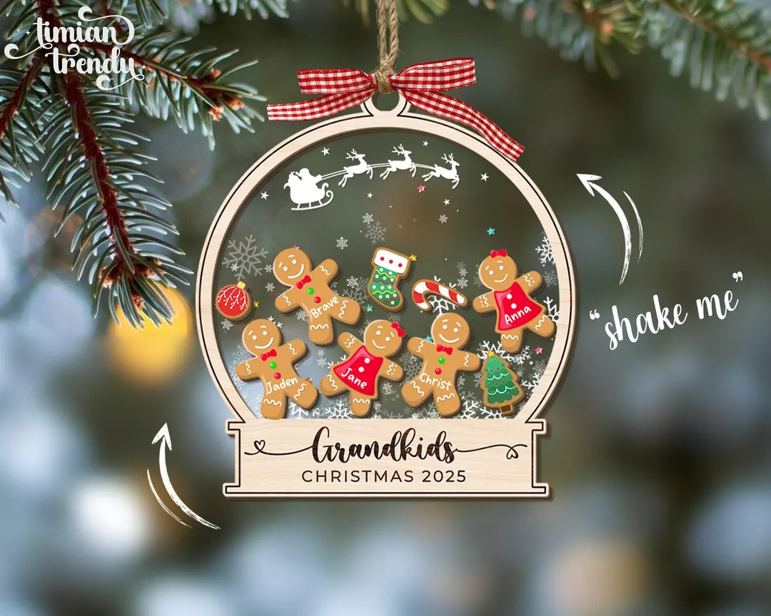 Grandkids Ornament, Grandparent Ornament, Grandma Perfect Batch, Custom Gingerbread Christmas Orn... | Etsy (US)