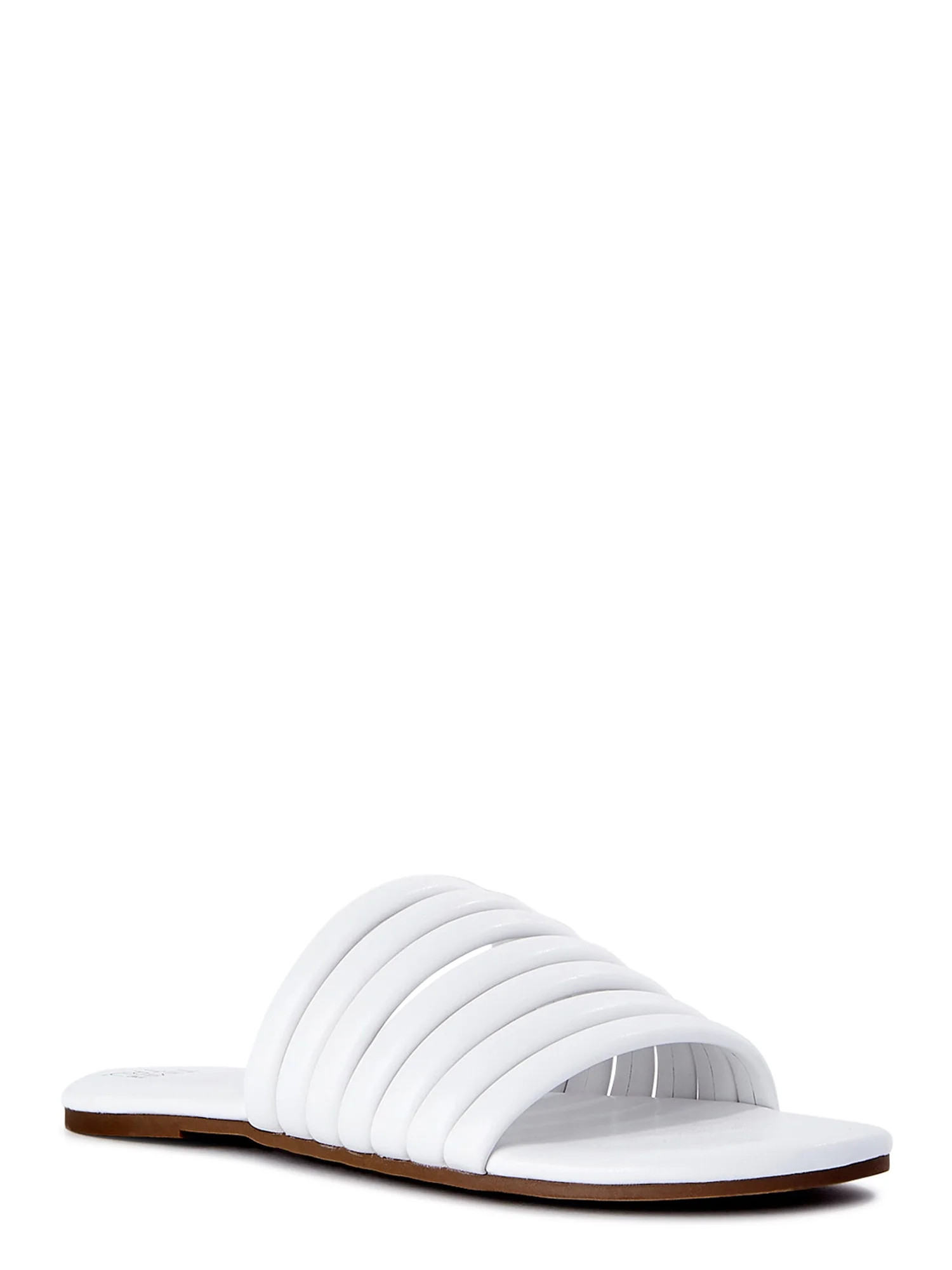 Time and Tru Women's Multi-Band Slide Sandals - Walmart.com | Walmart (US)