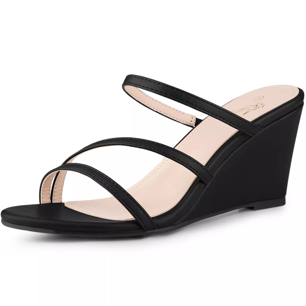 Perphy Strappy Open Toe Wedge Heels Slide Sandals for Women | Target
