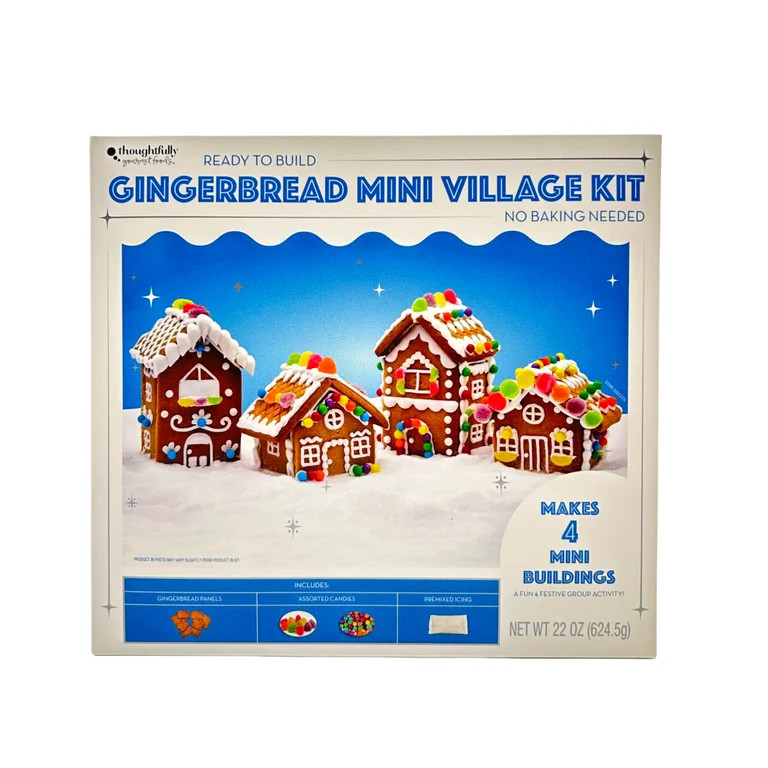 Gingerbread Mini Village Kit, Food Form Solid, Size 22 oz, Allergens: Contains Wheat and Soy | Walmart (US)