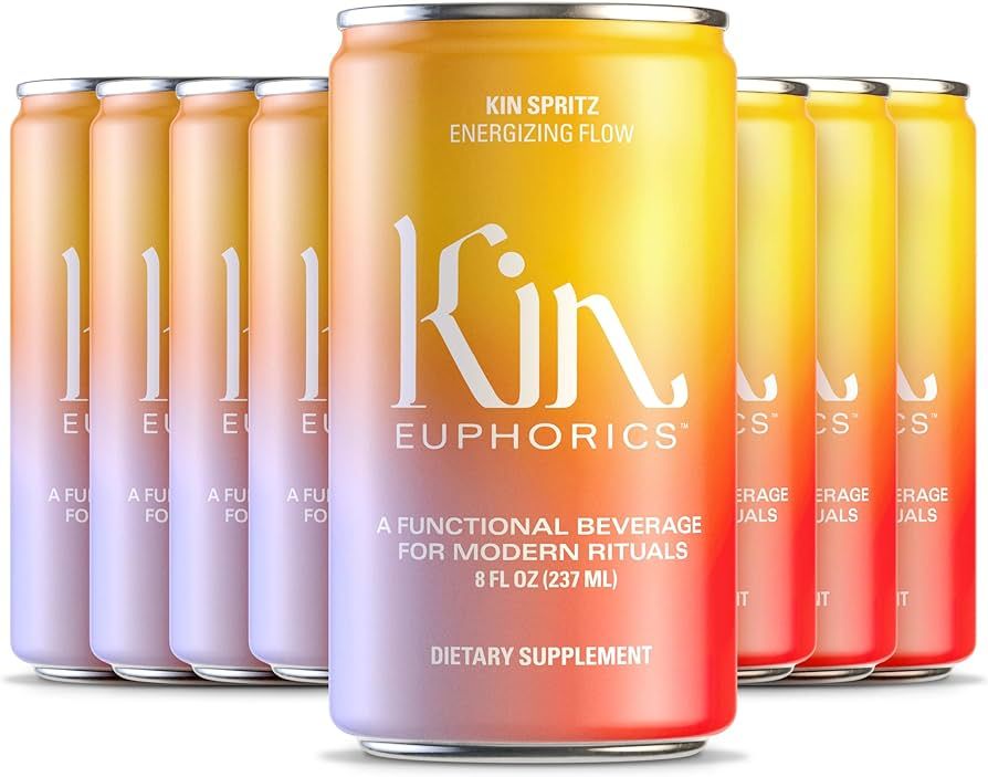 Kin Spritz by Kin Euphorics, Non Alcoholic Spirits, Ready to Drink, Adaptogen, Nootropic, Botanic... | Amazon (US)