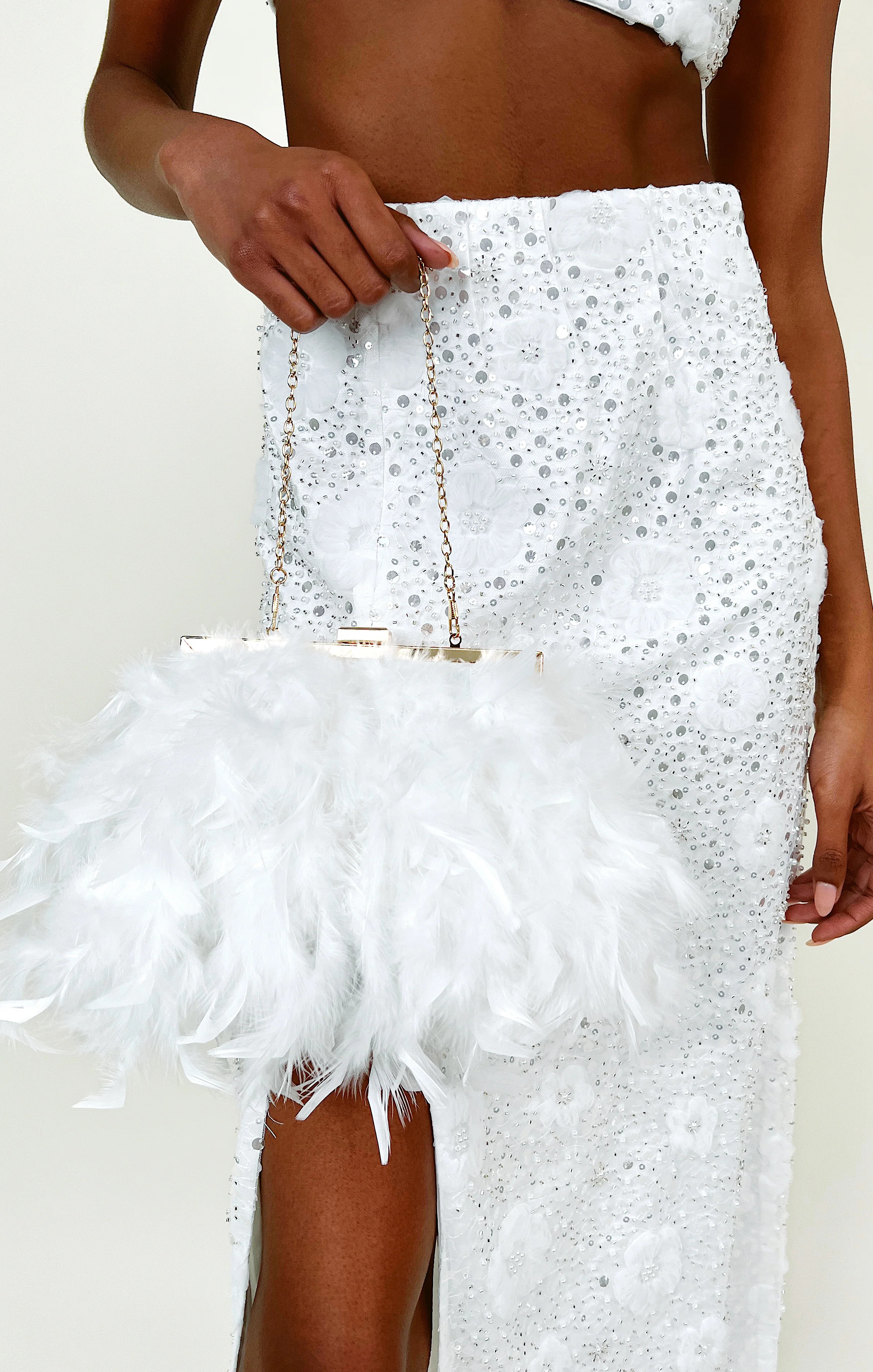 Fae Faux Feather Purse | Show Me Your Mumu