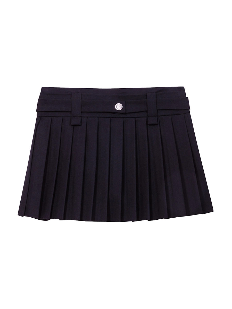 Women's Short Pleated Skirt - Black - Size 8 | Saks Fifth Avenue