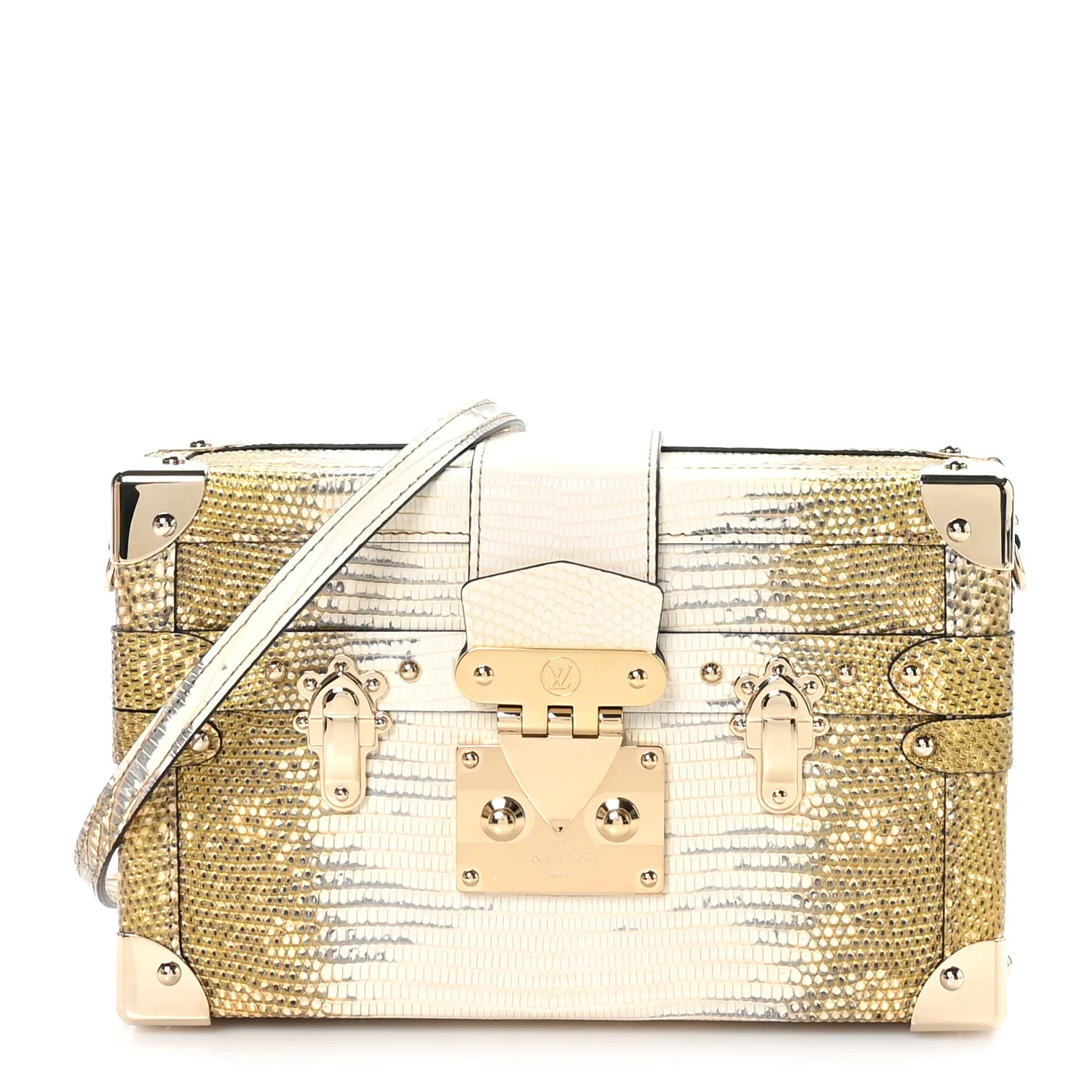 Lizard Petite Malle Vegetal Luxe | FASHIONPHILE (US)