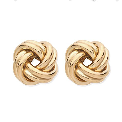 Old English Jewellers 9ct Celtic Knot Yellow Gold on Silver Stud Earrings. Sterling Silver with Overlay of Gold Womens Earrings. Knot Earrings for Women. | Amazon (UK)