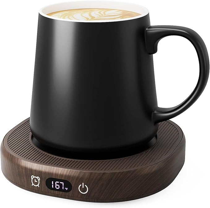 Coffee Mug Warmer & Mug Set for desk, Smart Auto Shut Off Electric Cup Warmer for Office & Home, ... | Amazon (US)