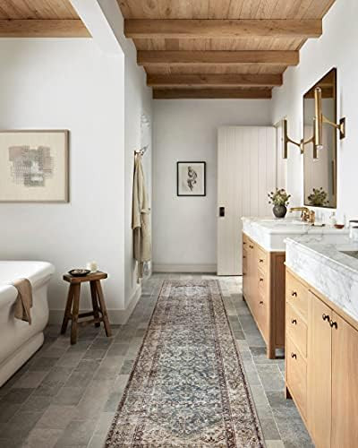 Amber Lewis x Loloi Georgie Collection GER-04 Teal / Antique 2'6" x 7'6" Runner | Amazon (US)