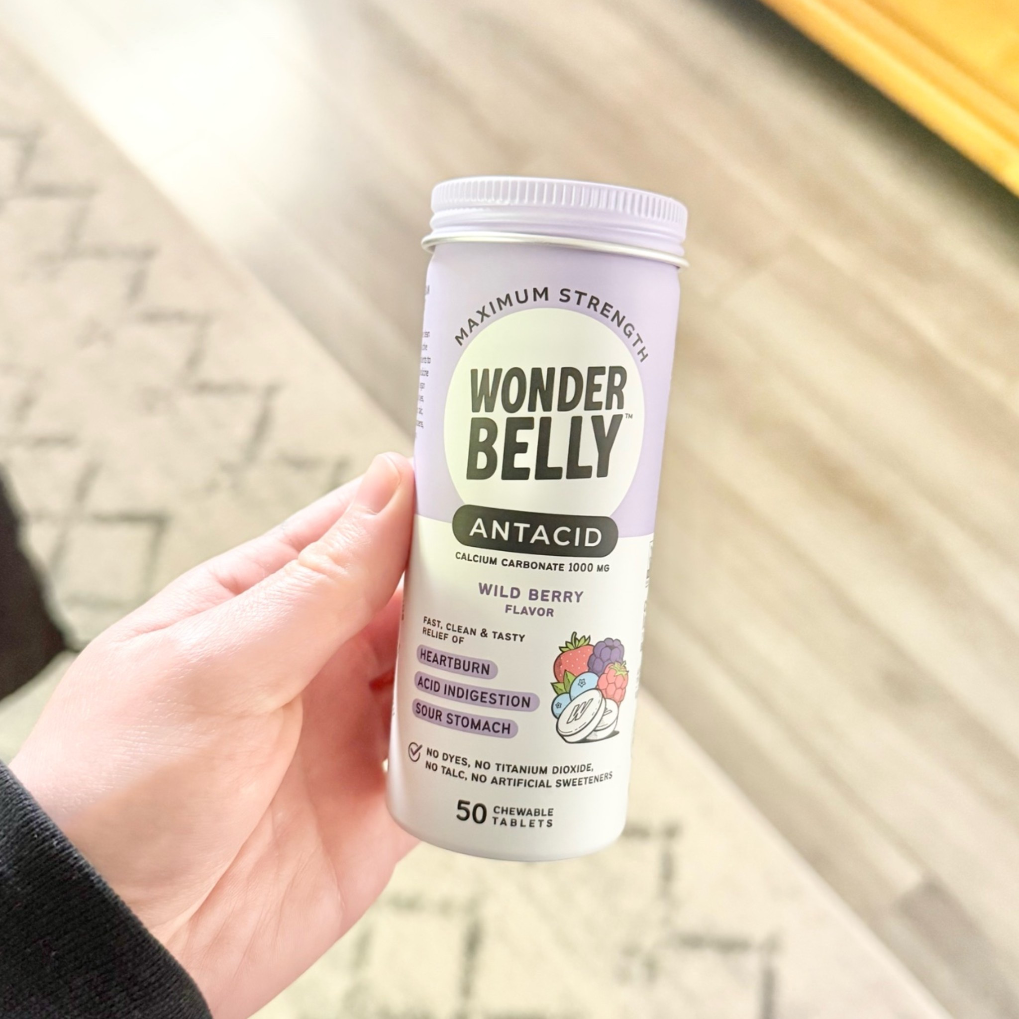 Looking for a cleaner swap for tums? Use these! 

Wonderbelly Heartburn Relief Antacid Tablets