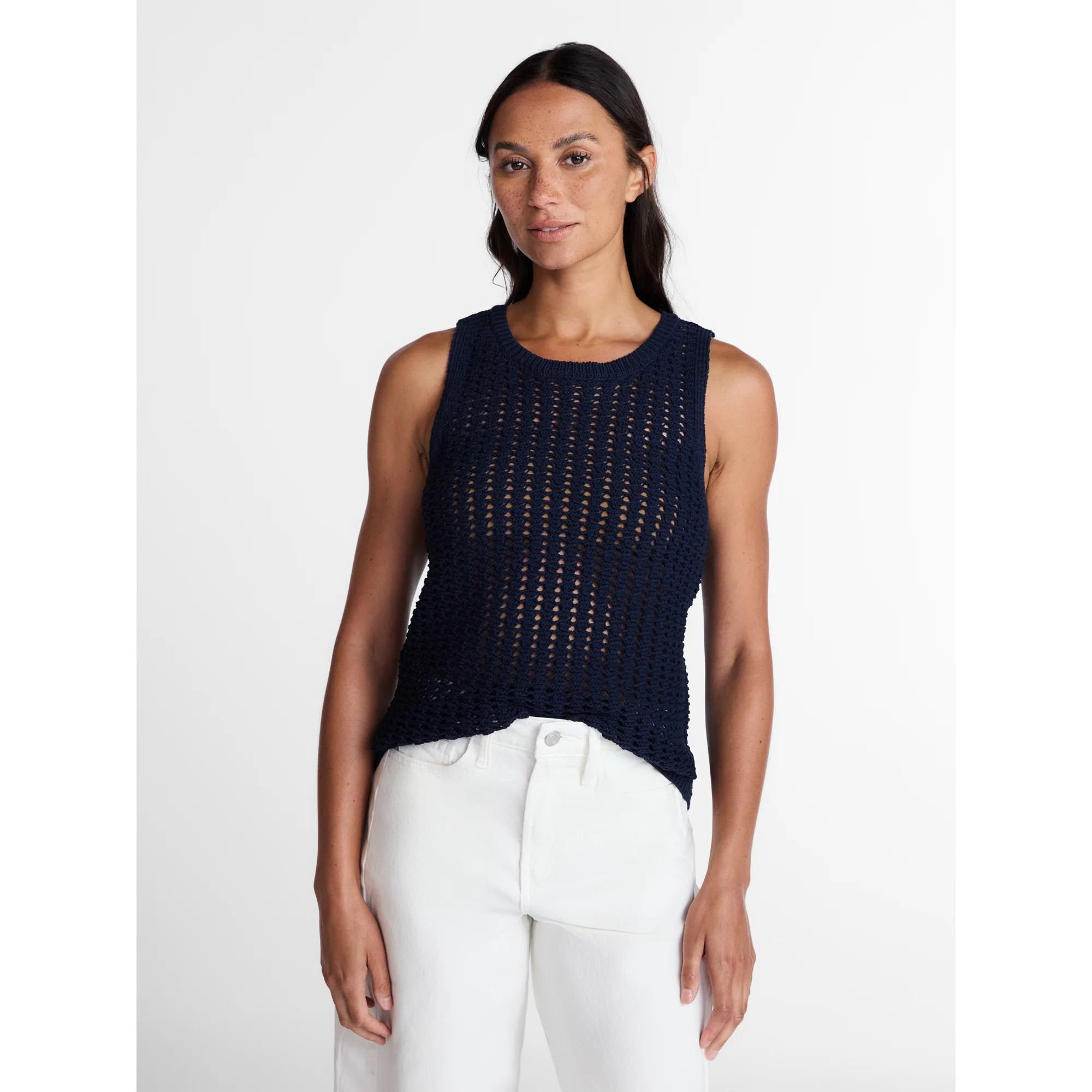 Time and Tru Woman's Sweater Tank, Sizes XS-XXXL | Walmart (US)