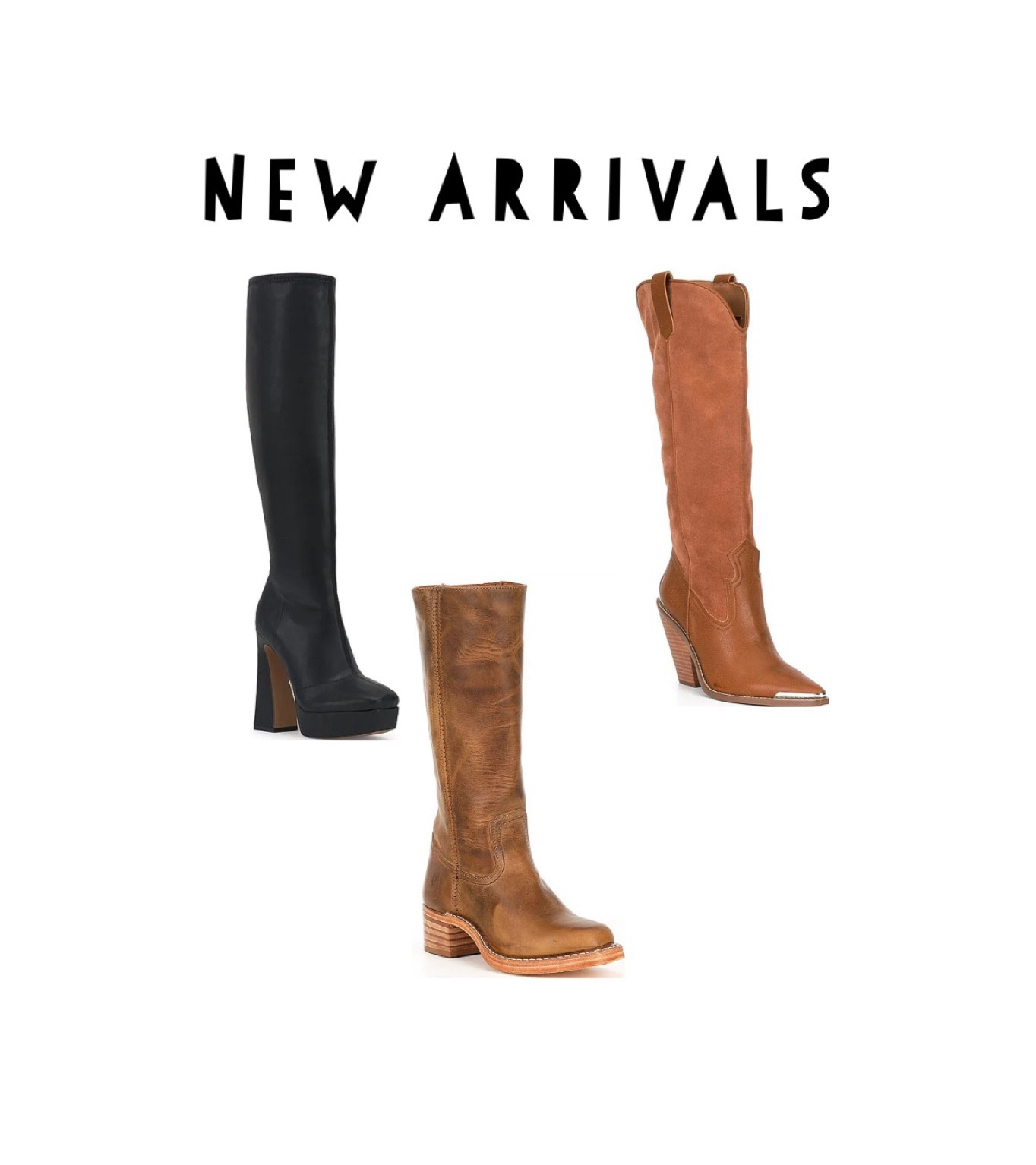 Platform boots 
High heel boots 
Western boots 


#LTKshoecrush