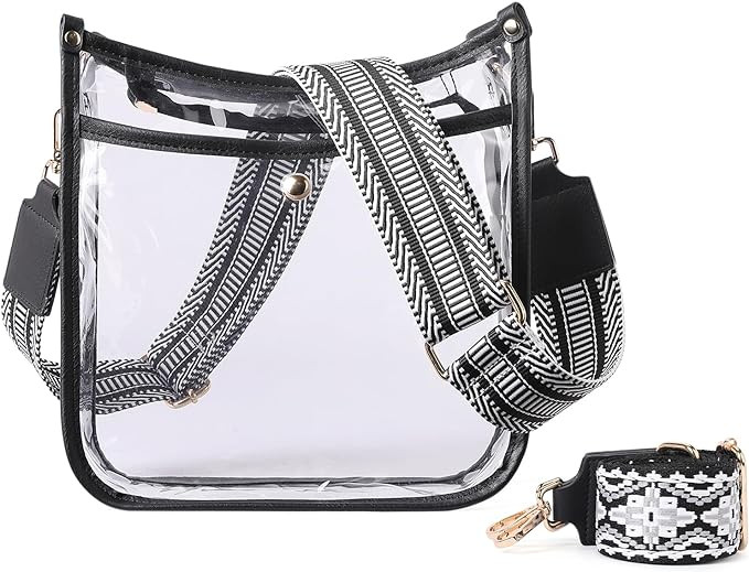 CLUCI Clear Purse,Clear Bag For Stadium Events,Stadium Approved Crossbody Bag Purses for Women wi... | Amazon (US)
