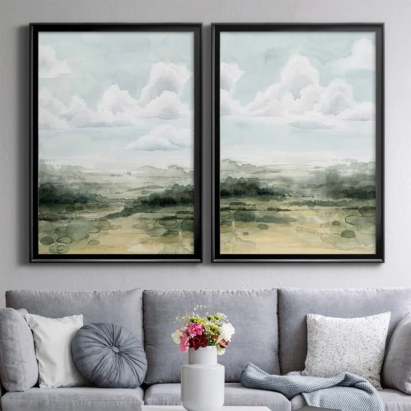 Valley Highlights I - 2 Piece Picture Frame Print Set on Canvas | Wayfair North America
