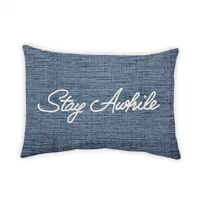 allen + roth Solid Stay Awhile Rectangular Lumbar Pillow | Lowe's