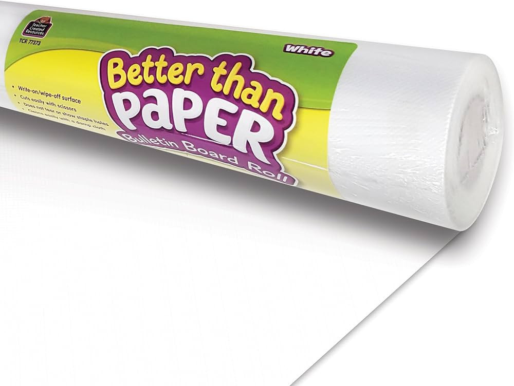 Teacher Created Resources Better Than Paper Bulletin Board Roll, White - 77373 | Amazon (US)