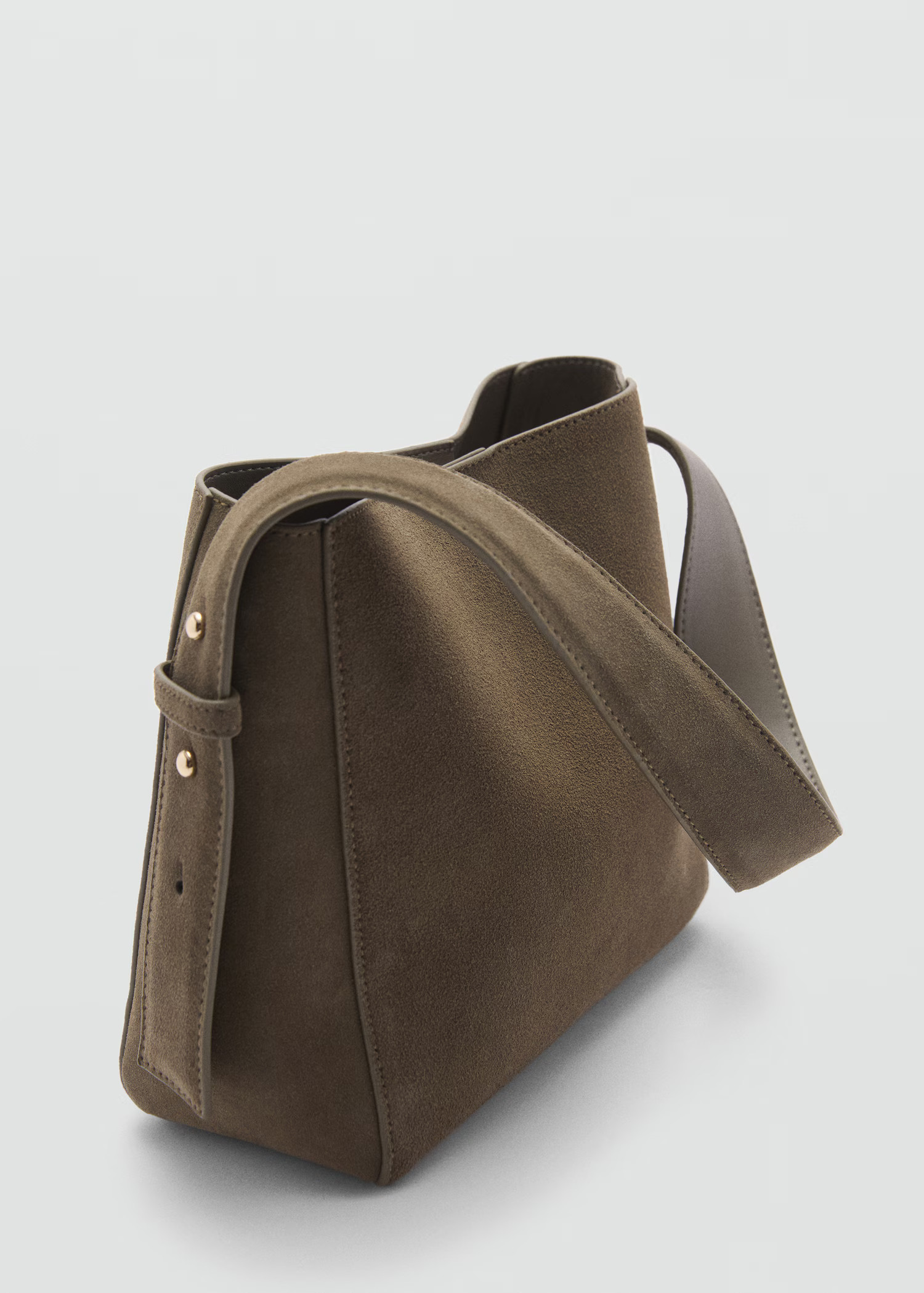Leather shopper bag | MANGO (US)