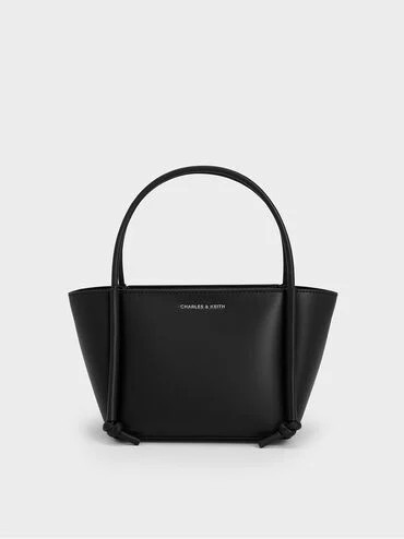 Elora Elongated-Handle Tote Bag
 - Noir | Charles & Keith UK