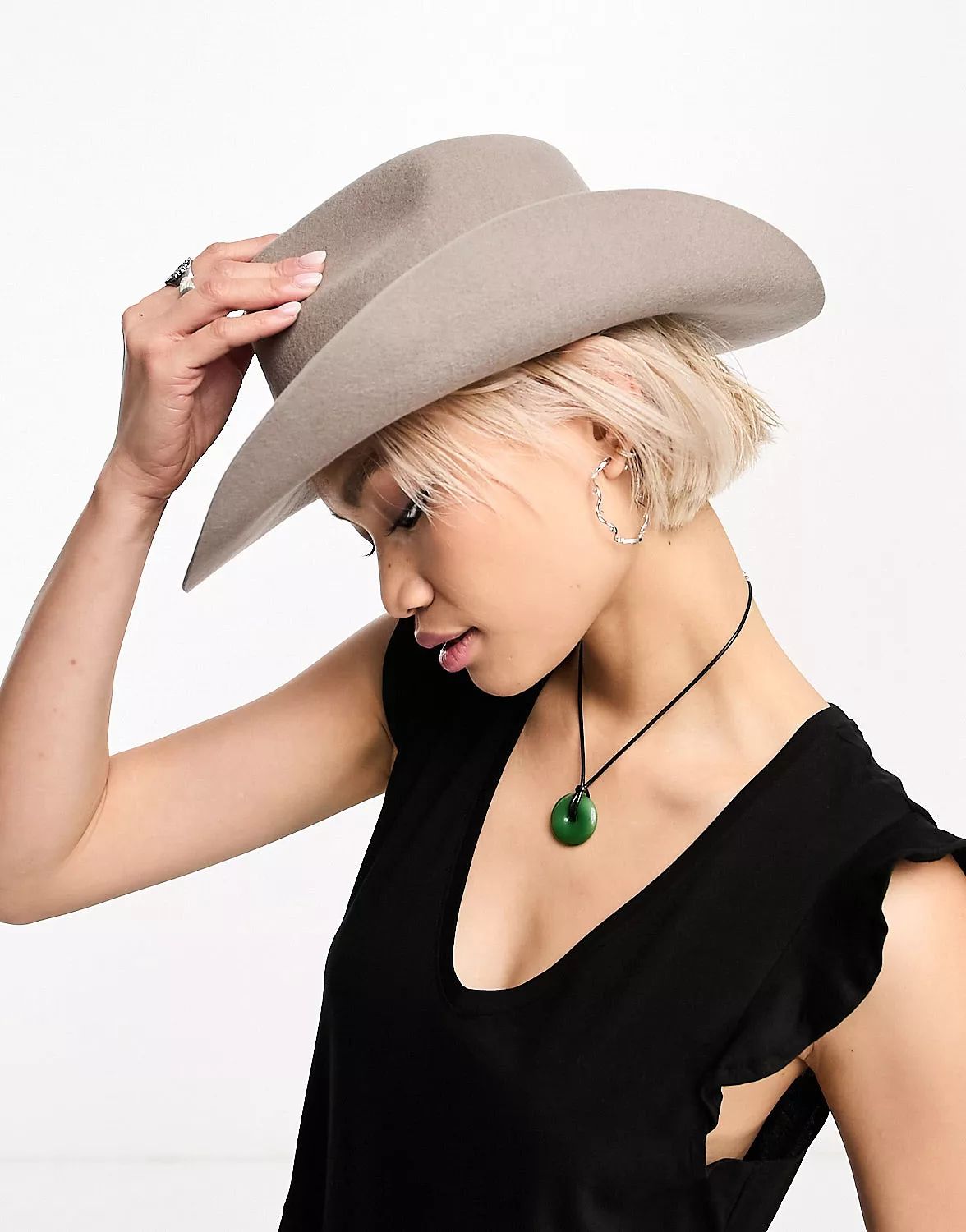 & & Other Stories wool cowboy hat in mole | ASOS (Global)