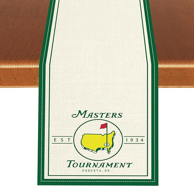 Golf Table Runner, Green Seasonal Ball Sports Themed Farmhouse Birthday Party Decor Sport Decorat... | Amazon (US)