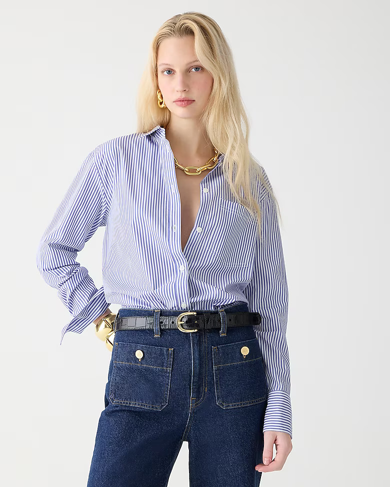 Garçon classic shirt in stripe cotton poplin | J. Crew US