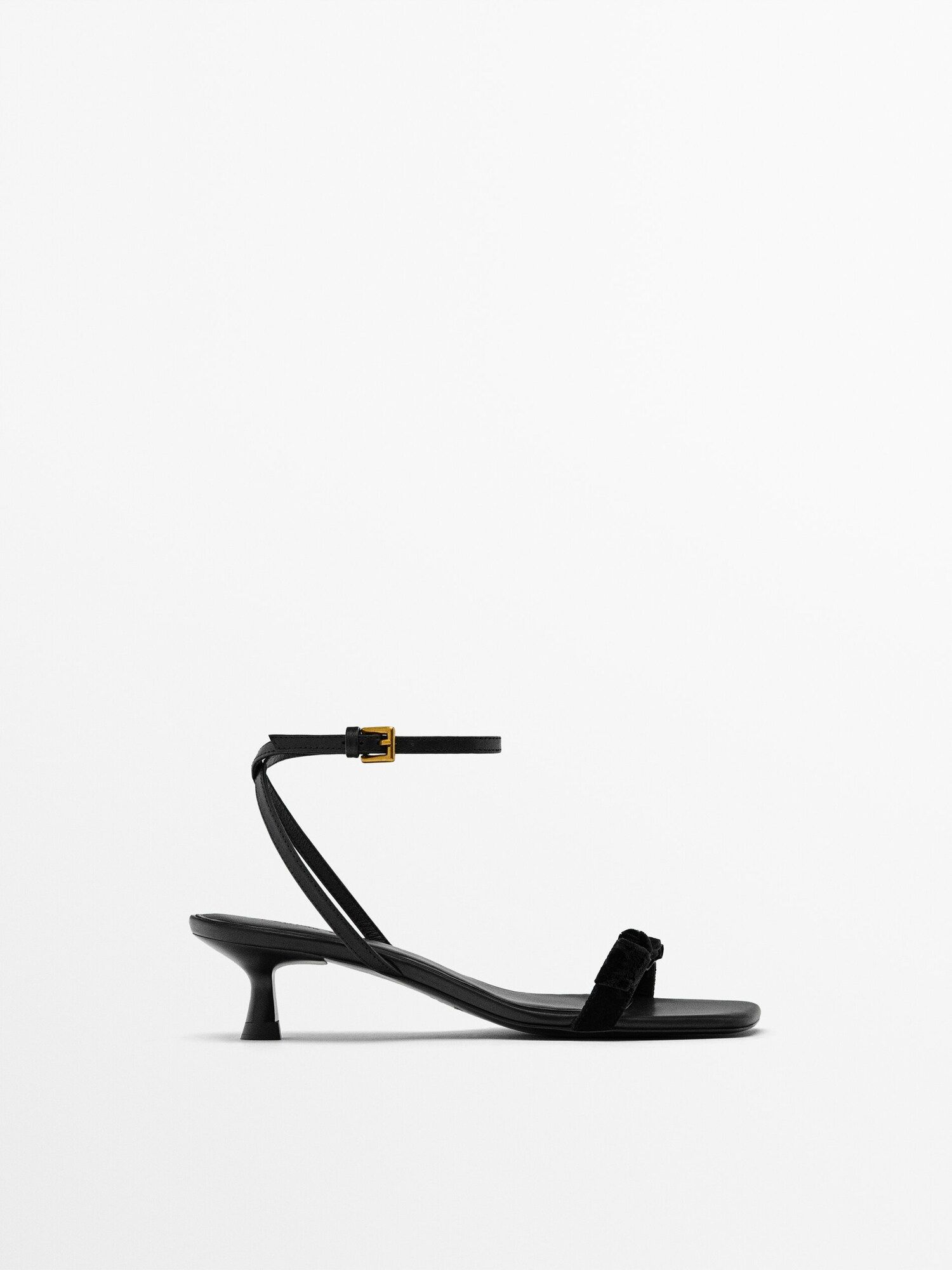 Bow sandals | Massimo Dutti UK