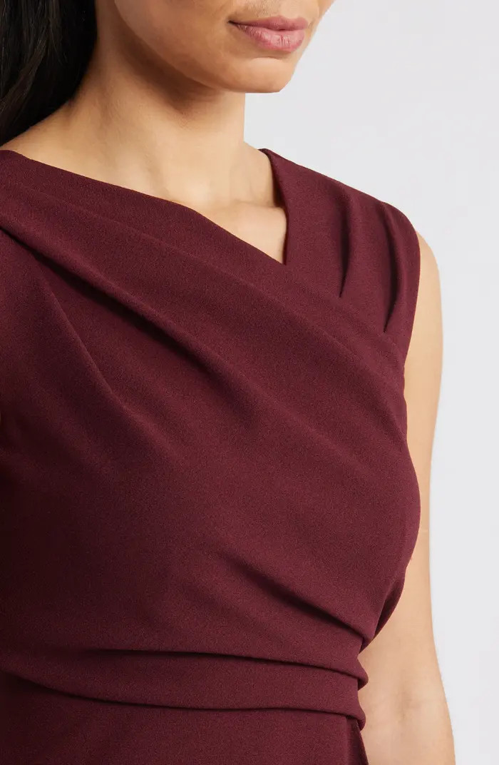 Ruched Asymmetric Laguna Crepe Dress | Nordstrom