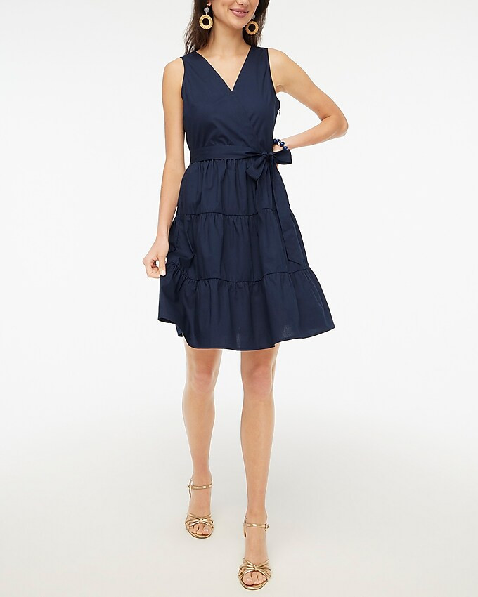 Faux-wrap sleeveless mini dress | J.Crew Factory