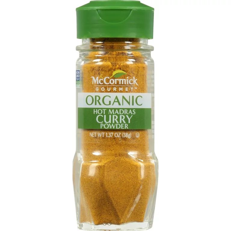 McCormick Gourmet Organic Hot Madras Curry Powder, 1.37 oz Mixed Spices & Seasonings | Walmart (US)