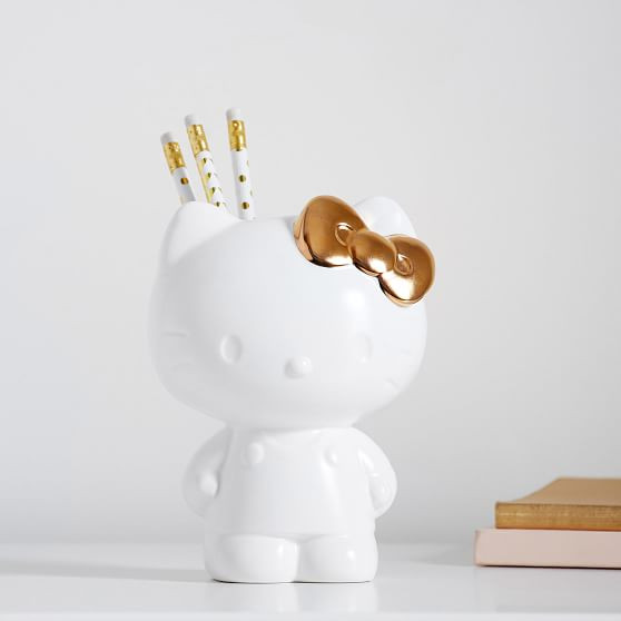 Hello Kitty® Pencil/Brush Holder | Pottery Barn Teen