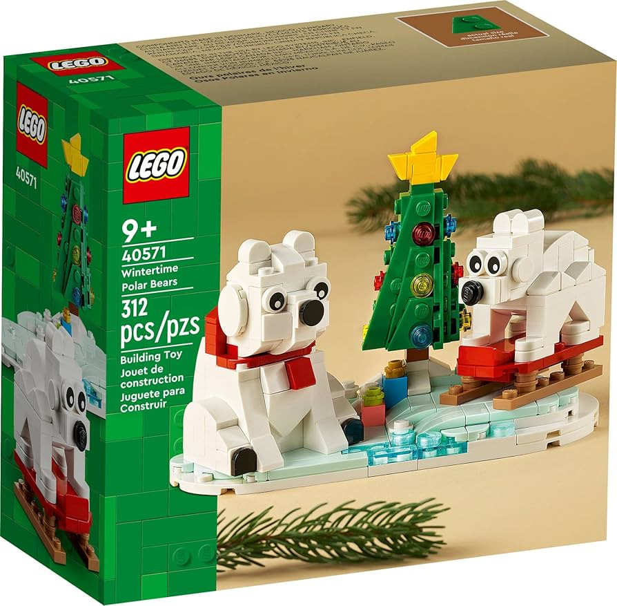 LEGO Wintertime Polar Bears 40571 Christmas Décor Building Kit, Polar Bear Gift, Great Stocking ... | Amazon (US)