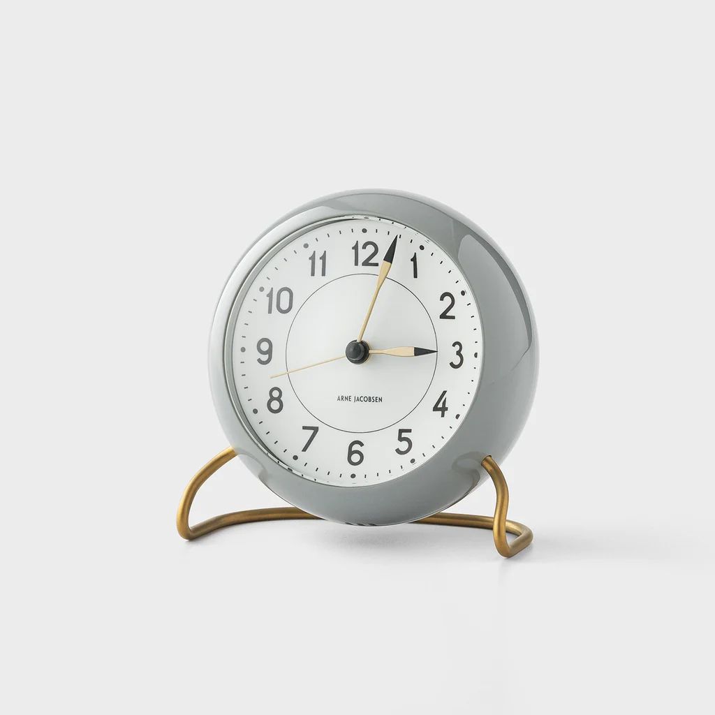 Arne Jacobsen Alarm Clock - Gray | Schoolhouse