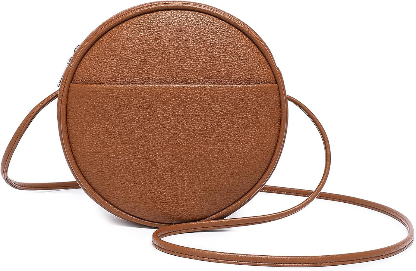 Circle Crossbody Bag for Women NYLON Circle Purse with Zipper Adjustable Knot Shoulder Straps | Amazon (US)