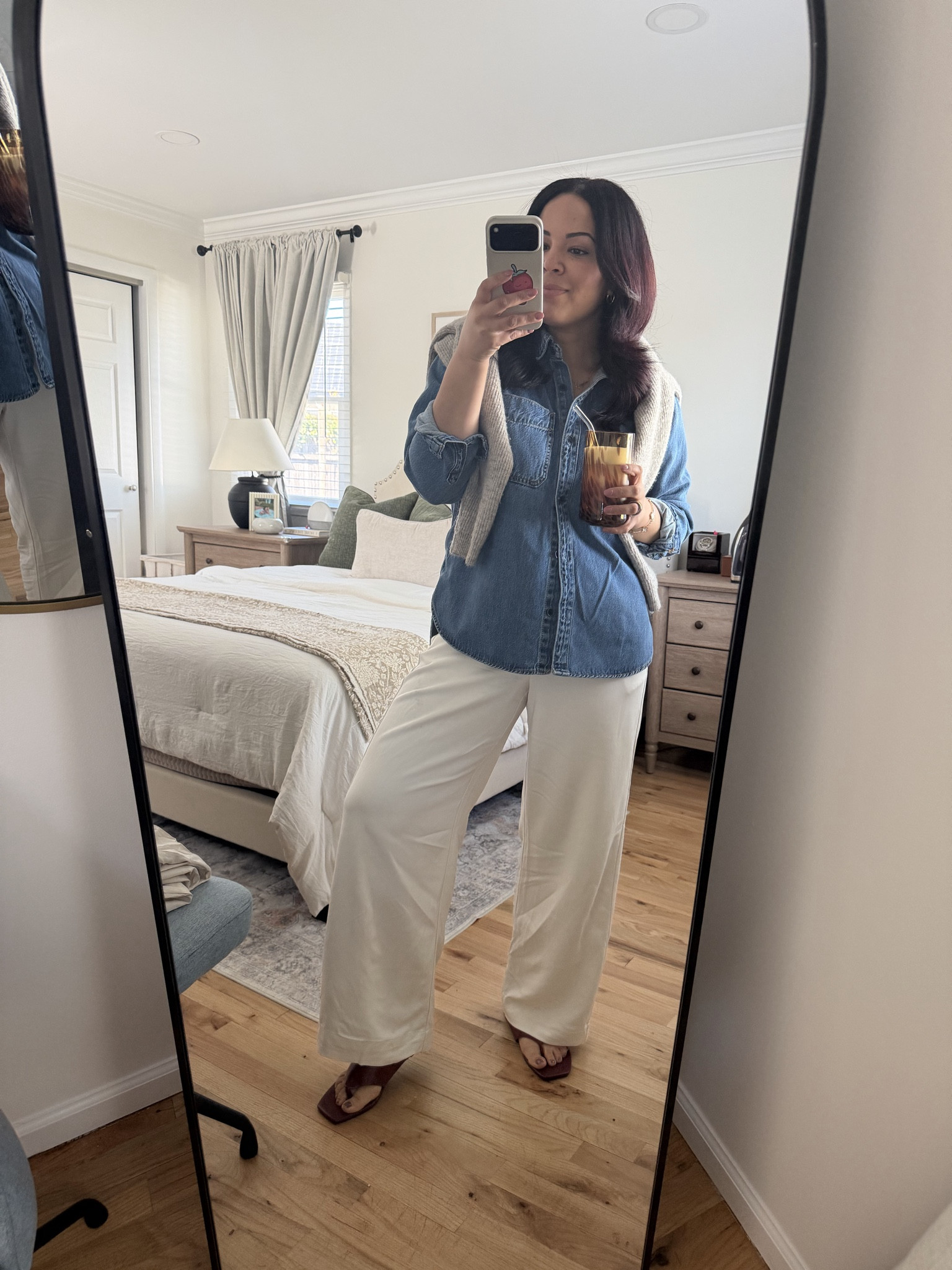 Target outfit that is giving aritzia pants in medium and denim button down in M 

#LTKmomlife #LTKootd #LTKgrwm