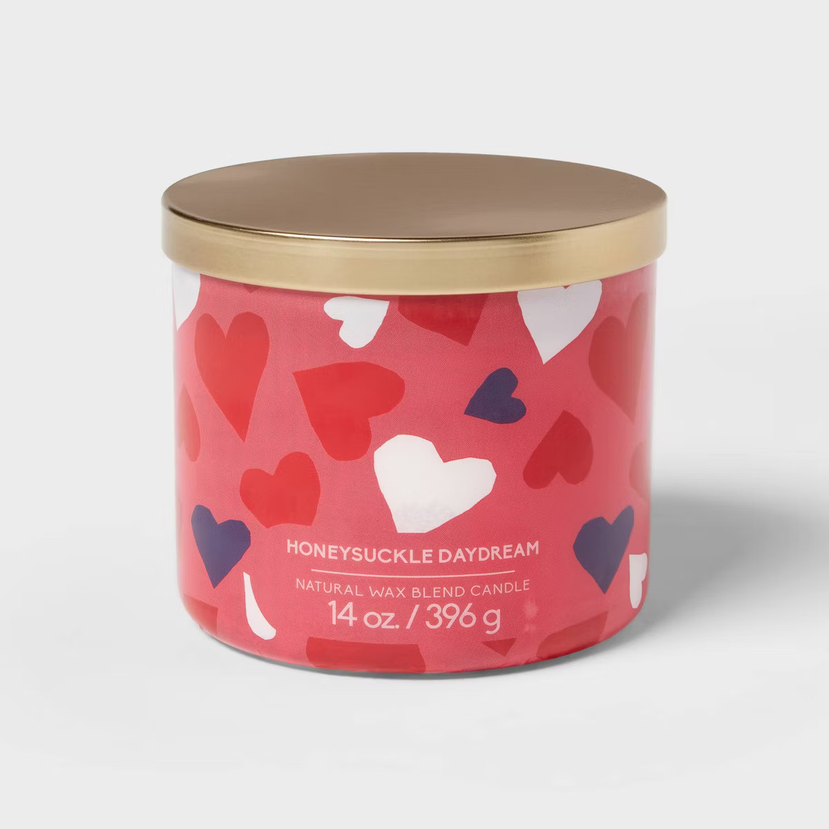 3-Wick Glass Jar Candle with Lid Honeysuckle Daydream 14oz - Room Essentials™ | Target