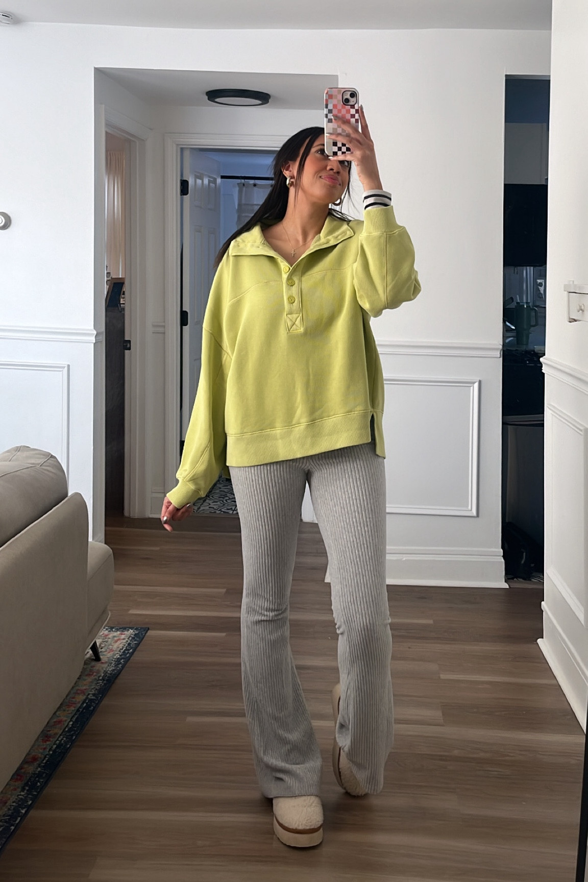Comfy WFH fit — obsessed with this new oversized Henley from AE under $30! 💚 major sale at American Eagle and Aerie right now!

#LTKFindsUnder50 #LTKSaleAlert