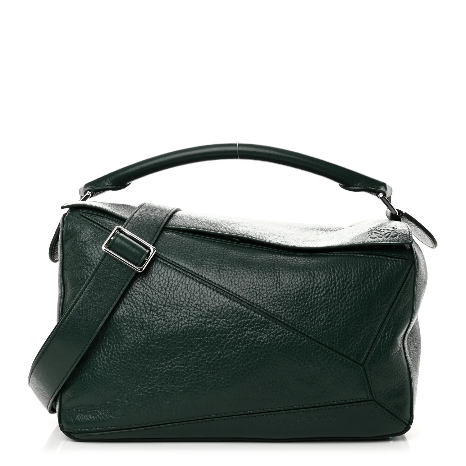 LOEWE Calfskin Large Puzzle Bag Green | FASHIONPHILE | FASHIONPHILE (US)