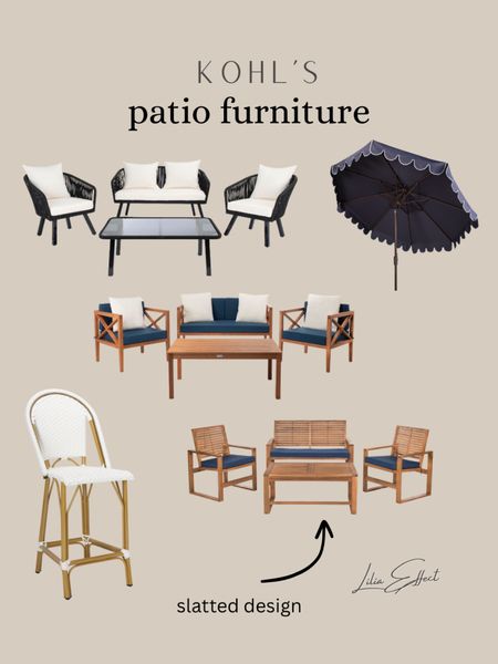 Dive into @Kohls epic deals and get your hands on the trendiest outdoor furniture at unbeatable prices. Whether you're eyeing modern love seats, cozy conversation sets, sleek coffee tables, stylish bar tables, or chic umbrellas with a wooden touch, they’ve got you covered.
#kohlspartner #kohlsfinds #ad 

Outdoor living • patio season • modern design • bar table • garden inspo 

#LTKsalealert #LTKhome