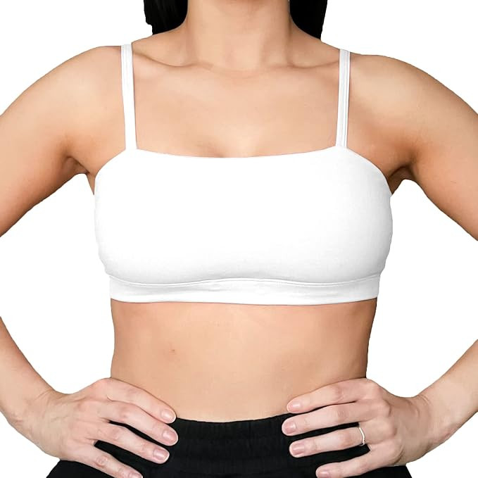 Aoxjox Women's Workout Bandeau Sports Bras Training Fitness Running Yoga Crop Tank Top | Amazon (US)
