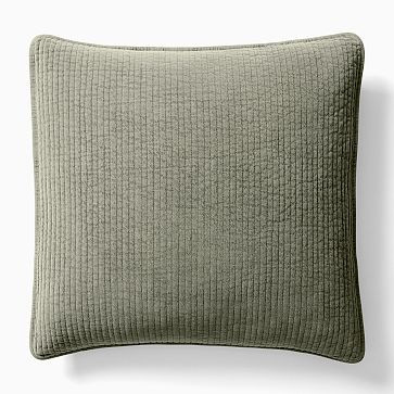 Washed Cotton Velvet Coverlet & Shams | West Elm (US)