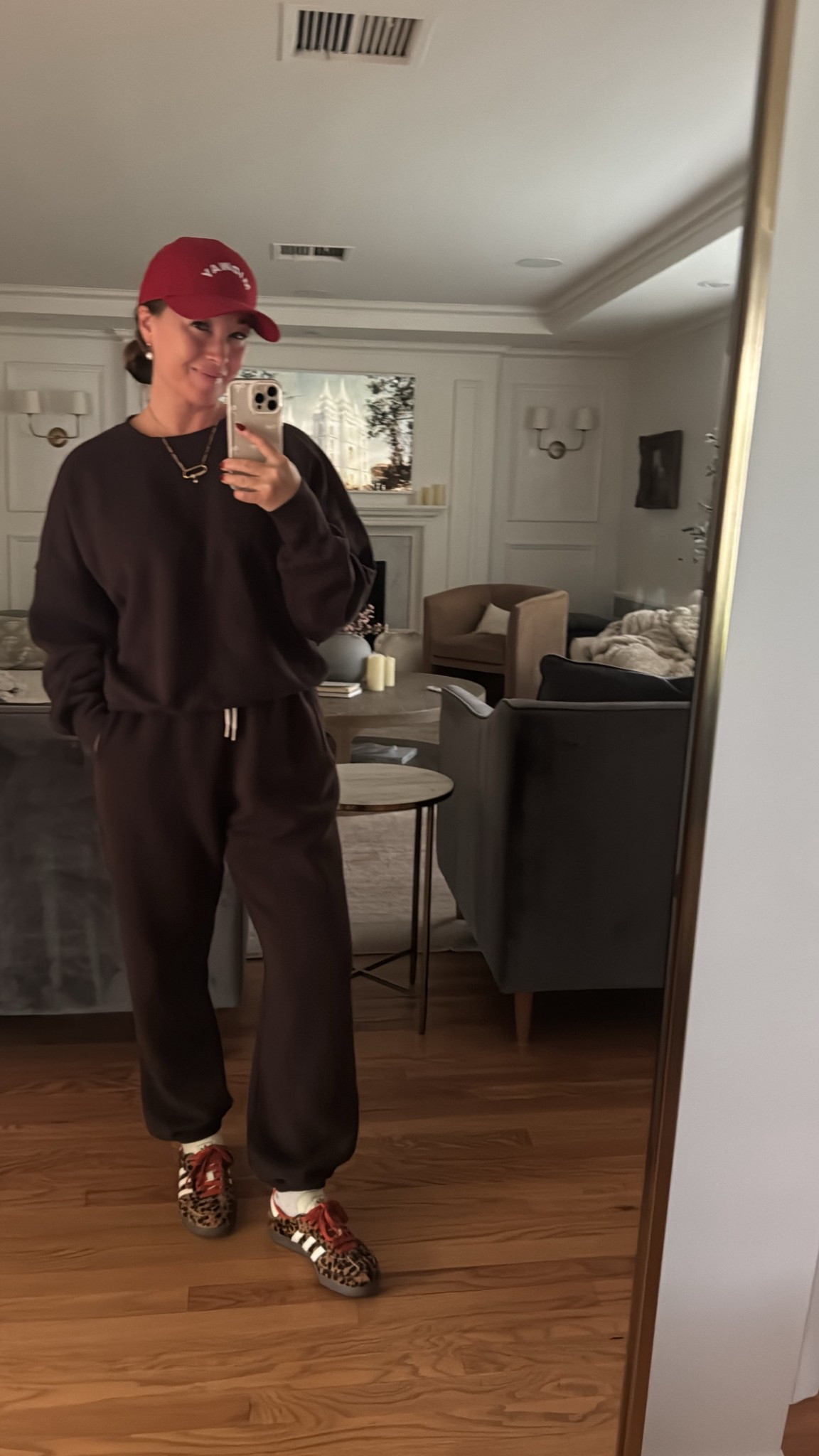 Cozy fall fit 🍂 I have this set in 2 colors and it’s all I want to wear 

Wearing the classic jogger & classic sweatshirt in size medium in for a baggy oversized fit. 

If you get the “baggy oversized joggers” I would size down. I wear an XS in those. 

Stuck with size medium sweatshirts in both fits. 

Size down 1/2 size in shoes 

#LTKOver40 #LTKStyleTip #LTKFindsUnder100