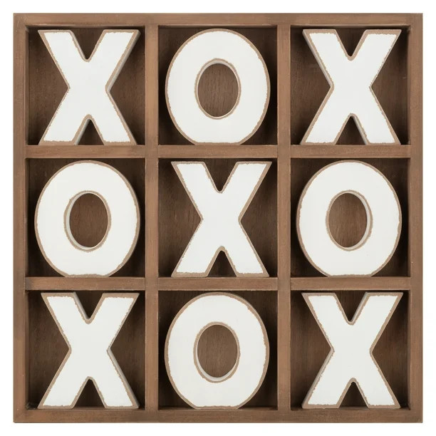 12x12 Rustic Oversized Tic Tac Toe | Walmart (US)