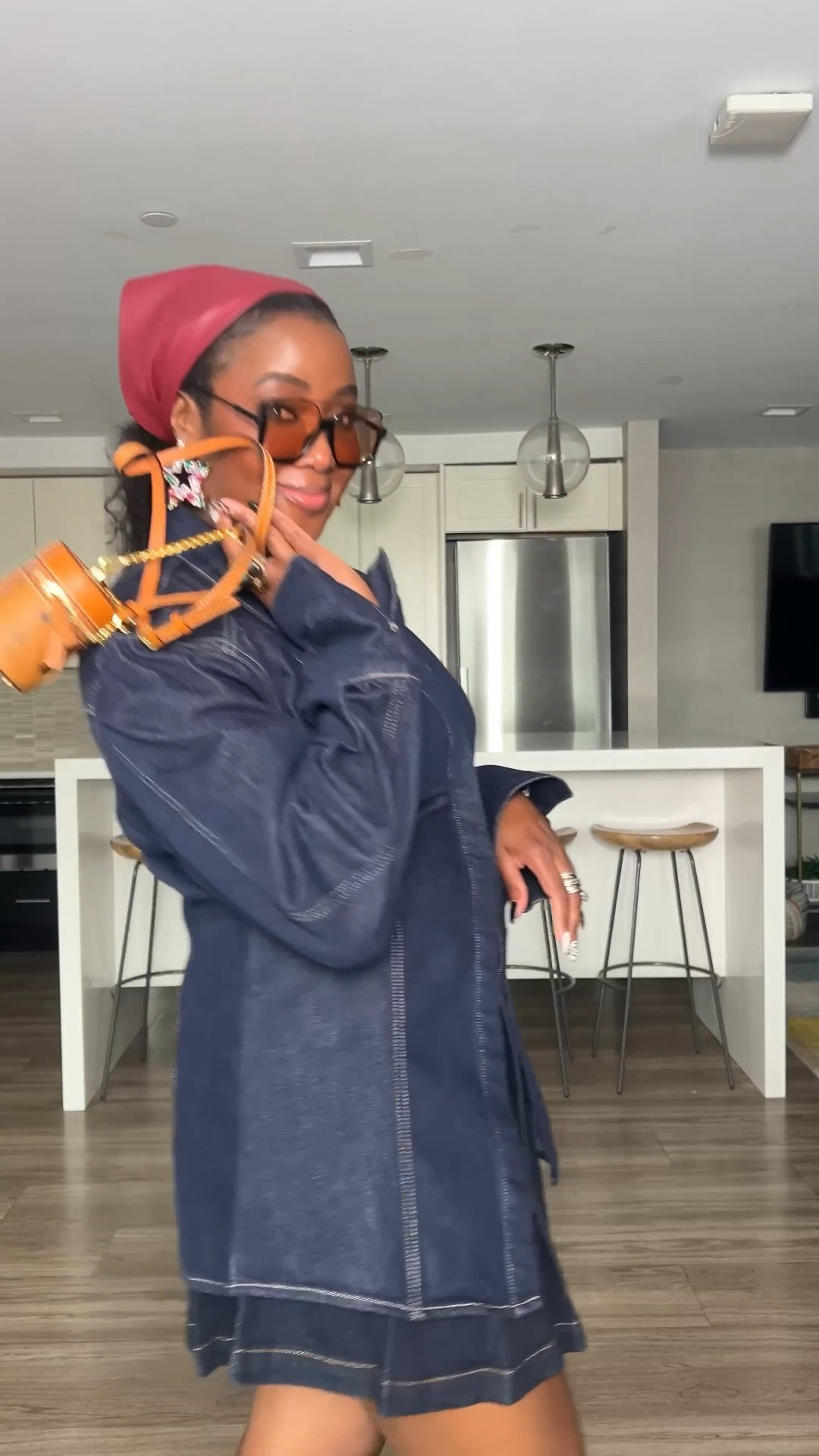 Denim on denim look! Wearing XXXL in top, L in skirt

#LTKOver40 #LTKMidsize #LTKTall