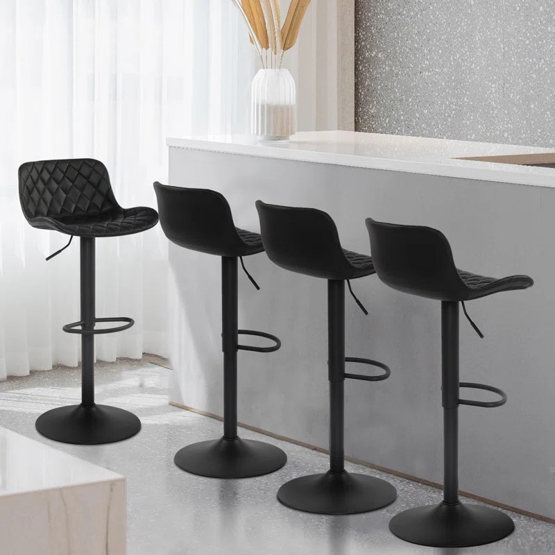 Beora Swivel Adjustable Height Bar Stool | Wayfair North America
